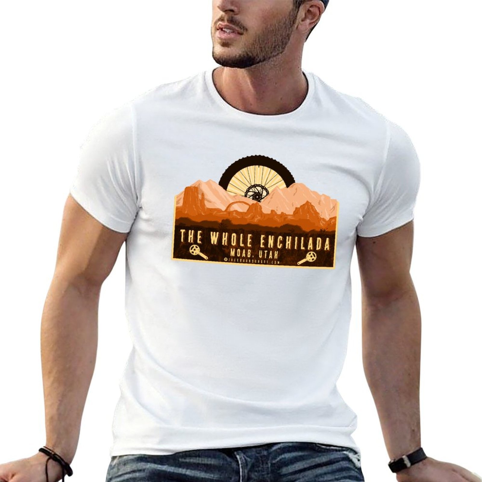 Mountain Biking Moab - T-shirt pour hommes Whole Enchilada Mountain