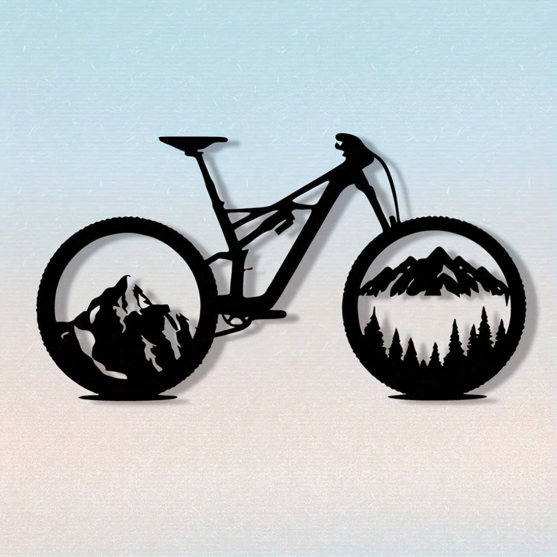 Mountain Biking Gifts - Art de pneu de vélo de