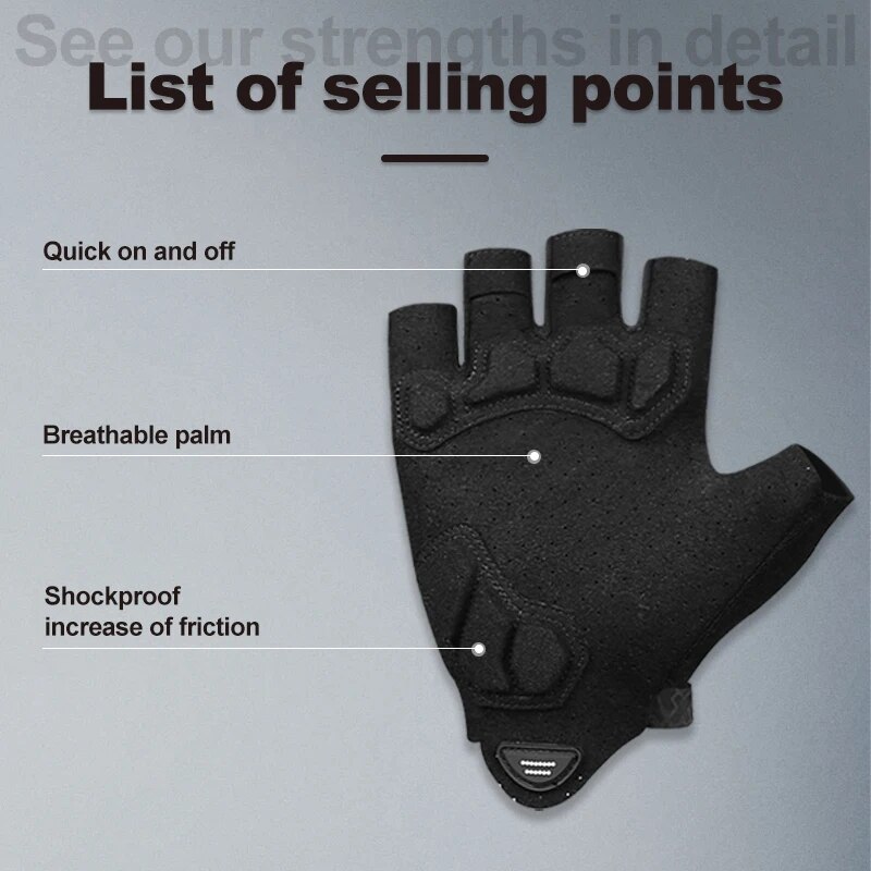 X-TIGER Gants De Cyclisme Demi - Mountain Biking Gloves Mens avis et prix
